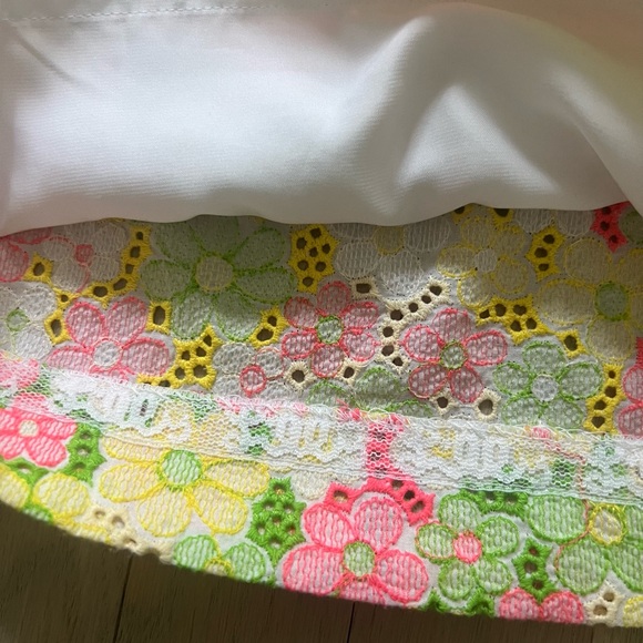 Lilly Pulitzer Tate Skirt multi color sun bonnet lace - Picture 5 of 7
